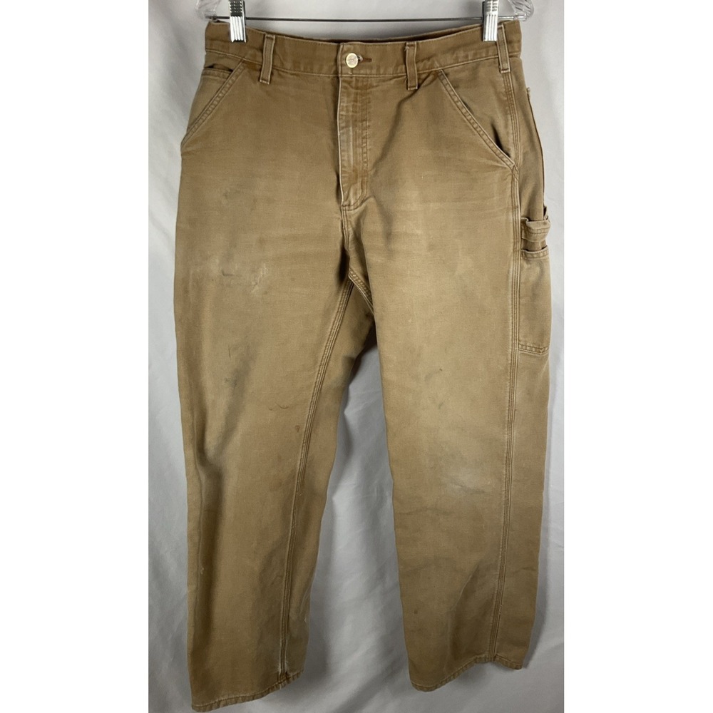 Carhartt B11 Loose Fit Brown Duck Work Pants Men's 32x34‎ USA Made Utility